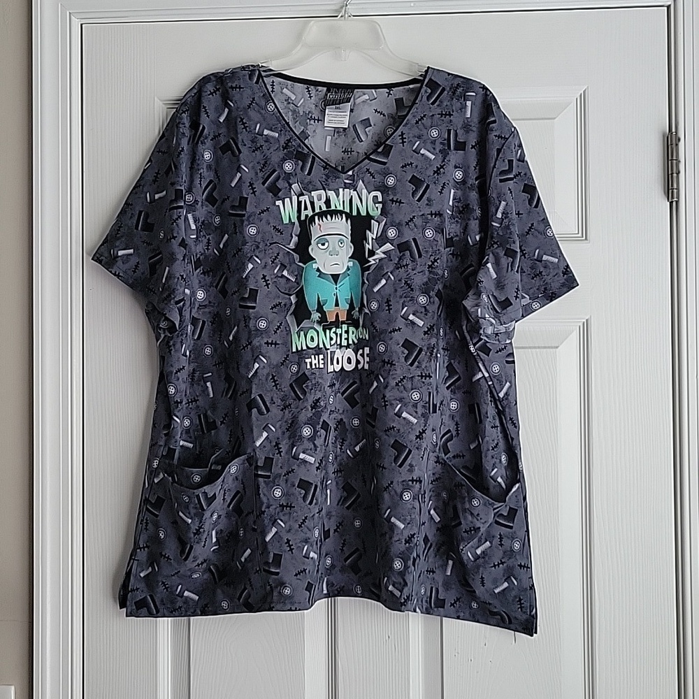 Universal Monsters Women's Scrub Top